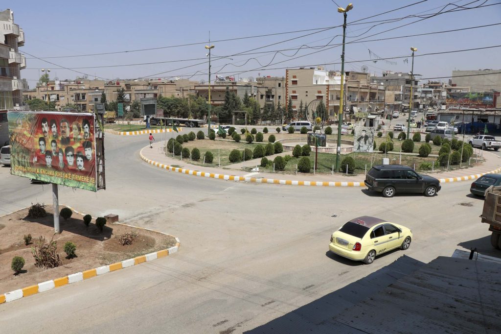Martyrs Square in Qamishli, Syria