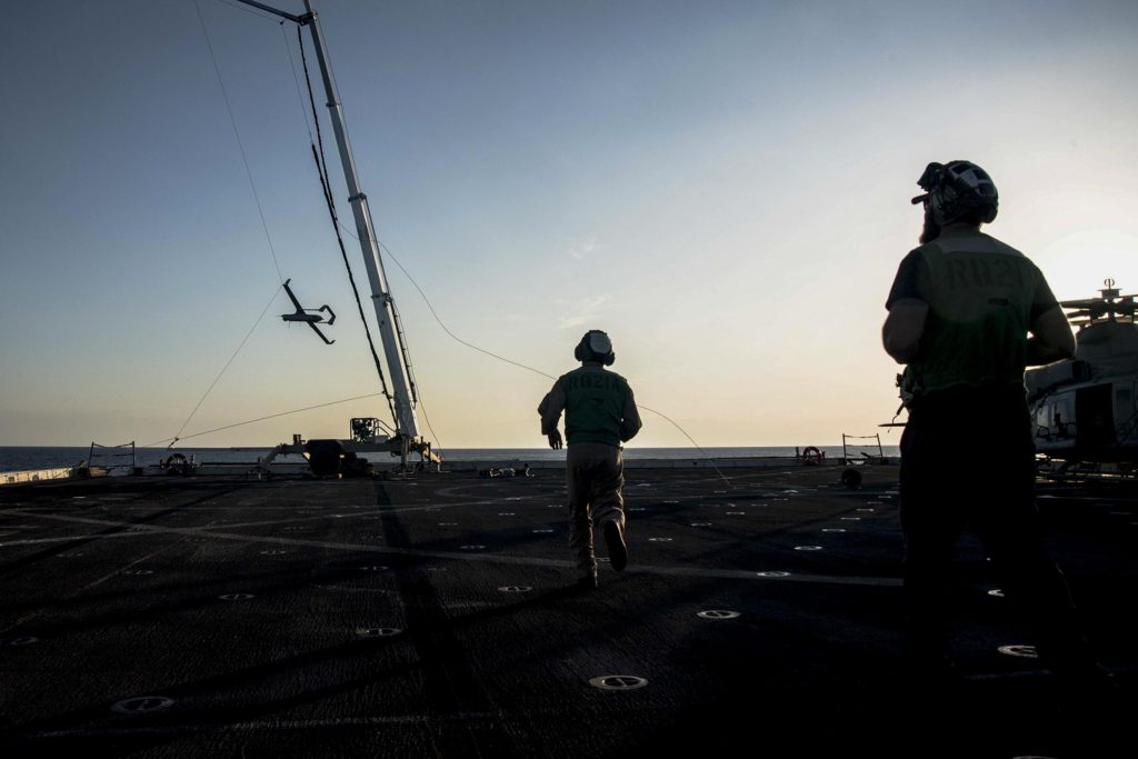 Insitu RQ-21 Blackjack drone recovery