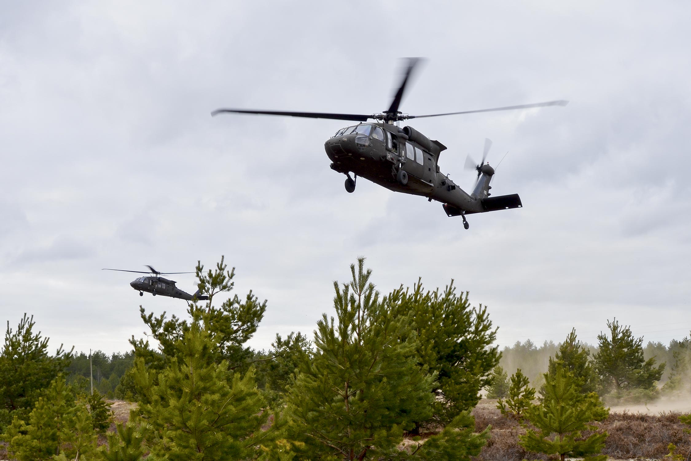 UH-60 Black Hawk helicopters in Latvia
