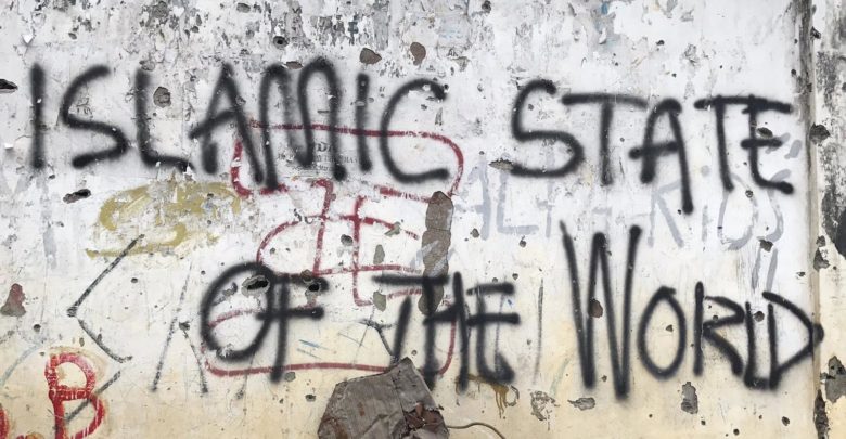 ISIS graffiti Marawi, the Philippines