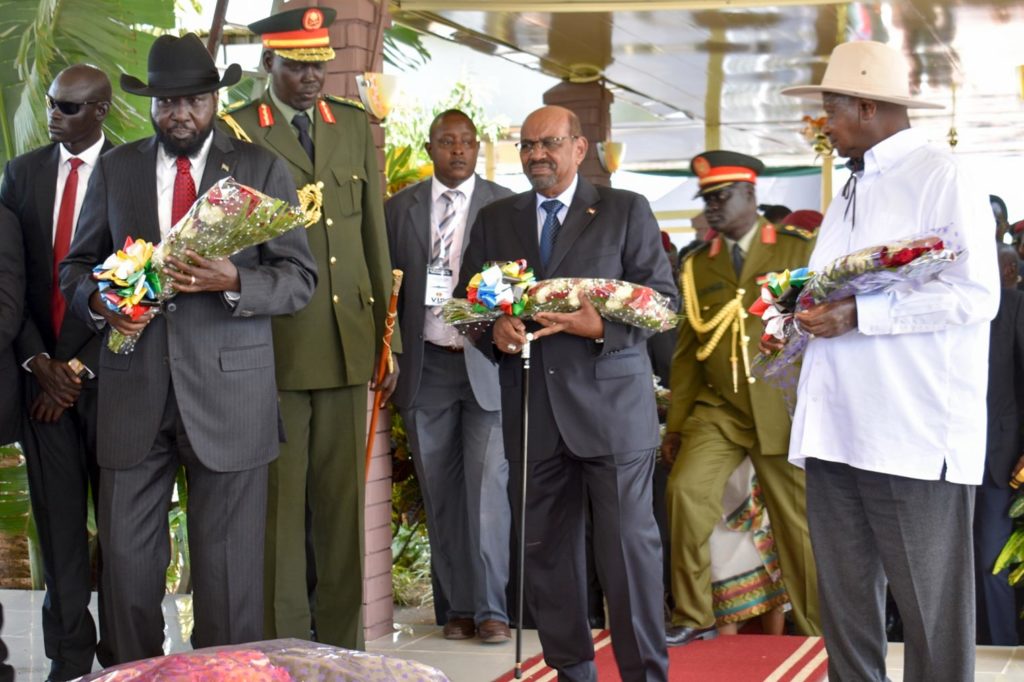 Presidents Kiir, Al-Bashir and Museveni pay respect in South Sudan