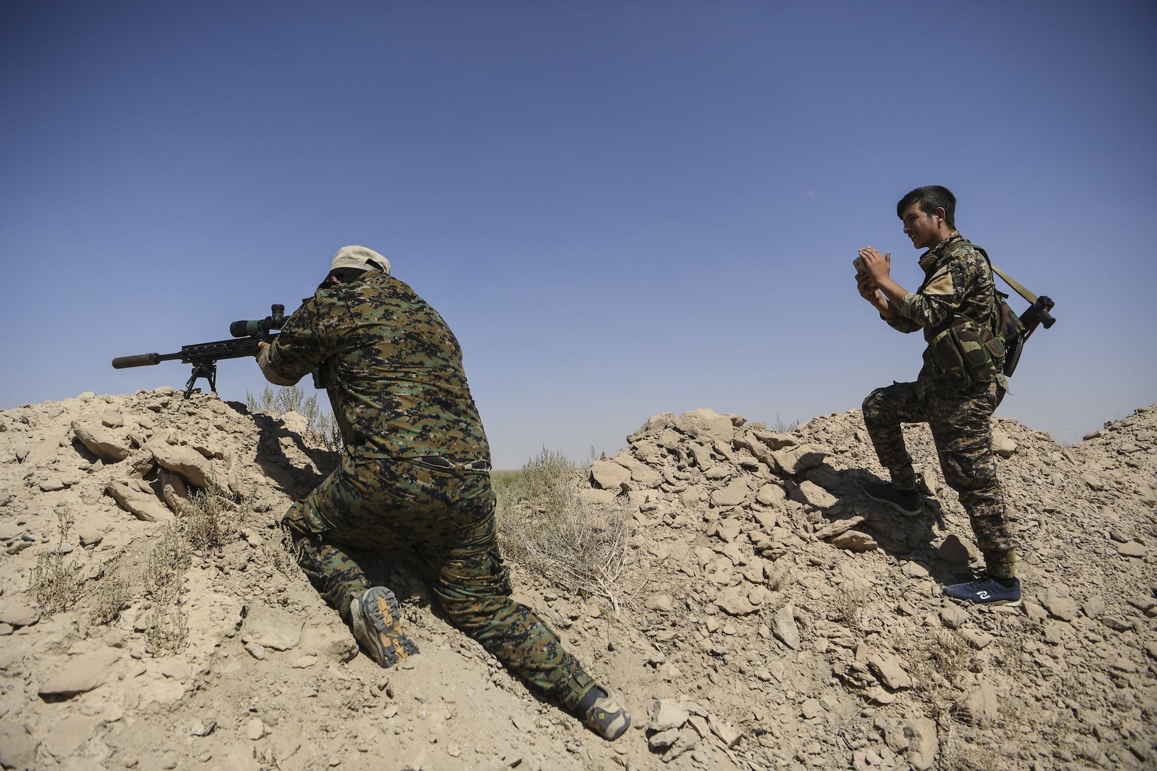 SDF Forces Conduct Live-Fire Training with Coalition