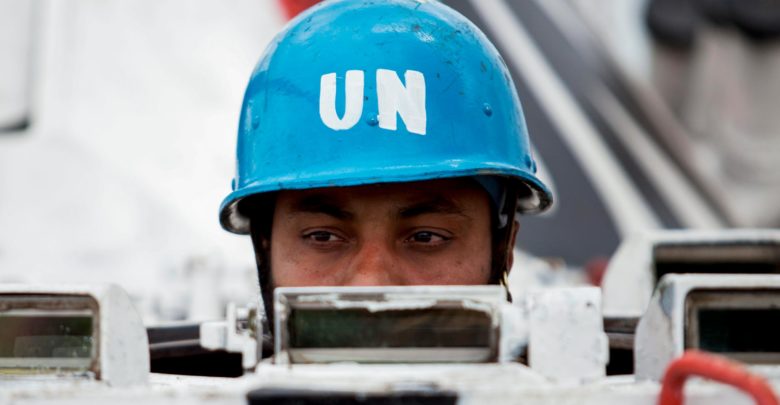 UN MONUSCO peacekeeper in Democratic Republic of Congo