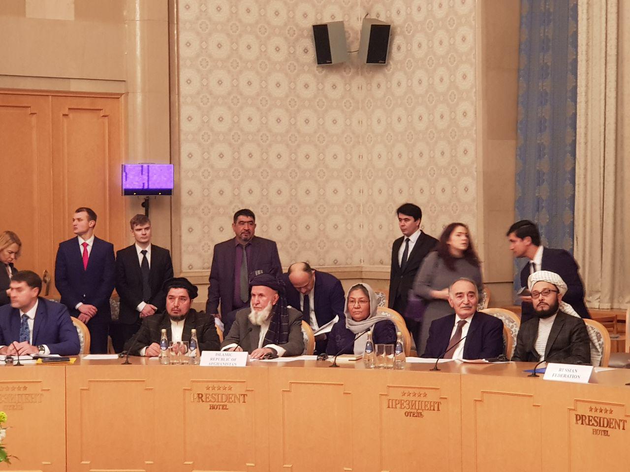 Representatives from the Afghanistan High Peace Council, Taliban and Russian Federation