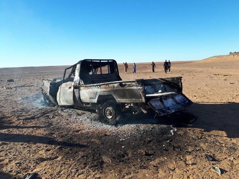 Airstrike in Awaynat area of of Libya
