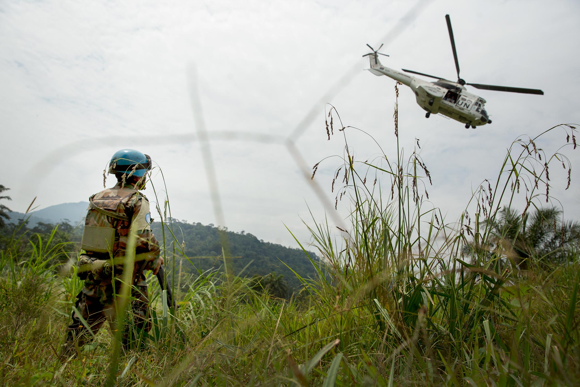 Monusco helicopter