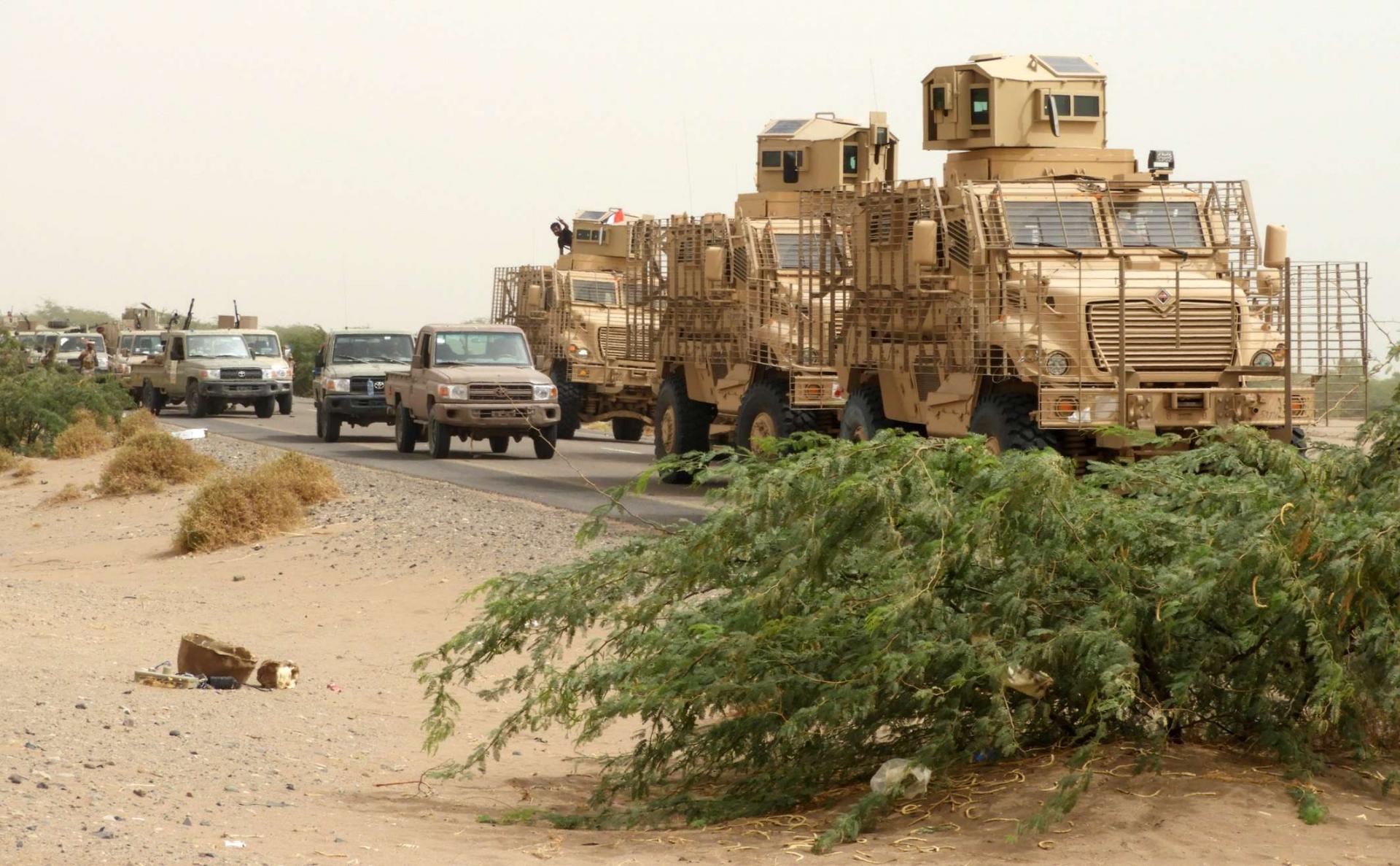Pro-government fighters advance on Hodeidah, Yemen