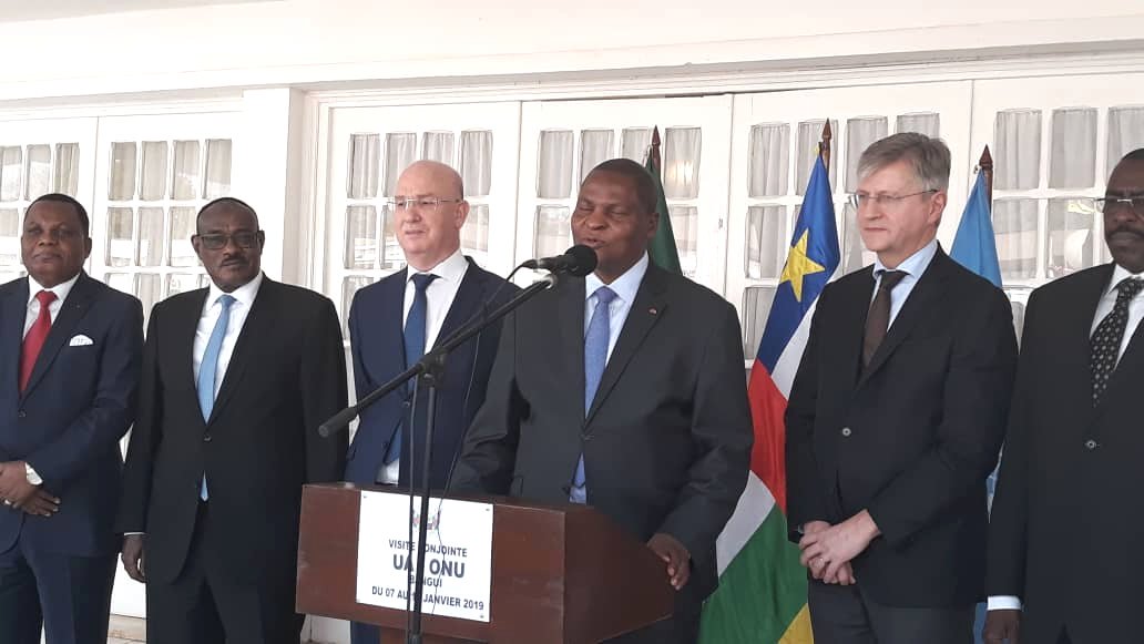 Central African Republic President Faustin-Archange Touadera announced on January 9, 2019 that peace talks between the government and armed groups would be held later in the month