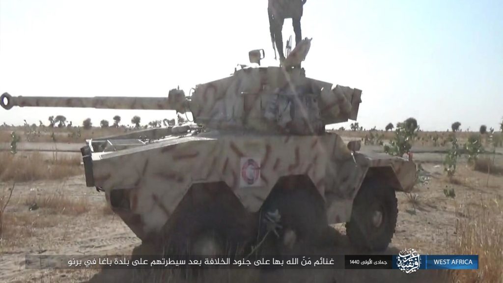 ISWA captures Panhard ERC-90 armored car in Baga