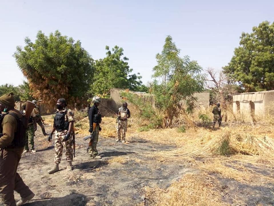 Nigerian troops at Boko Haram hideout in Makinta Meleri