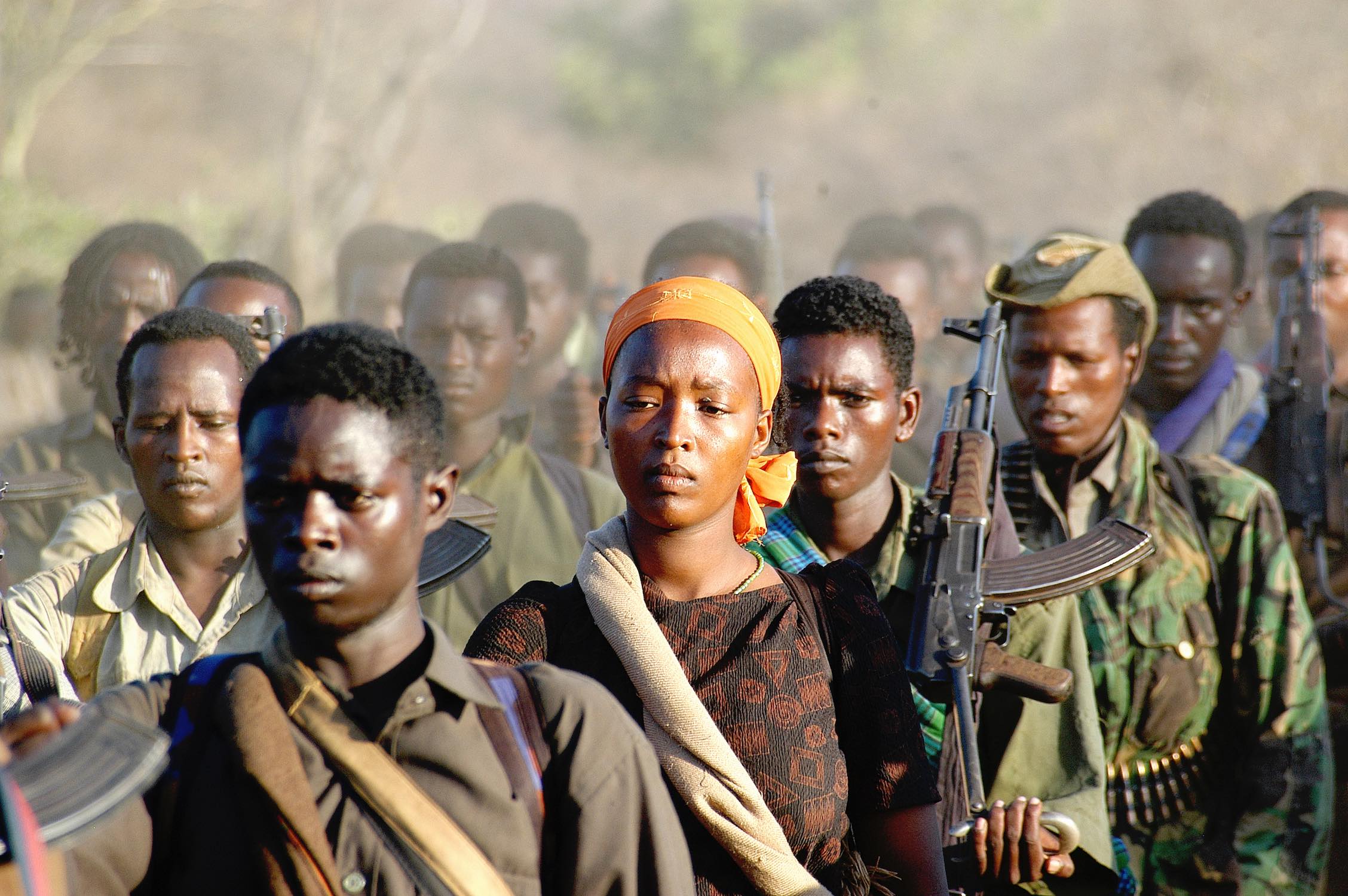 A full rebel OLF unit retreats into Kenya after weeks of fighting with government troops