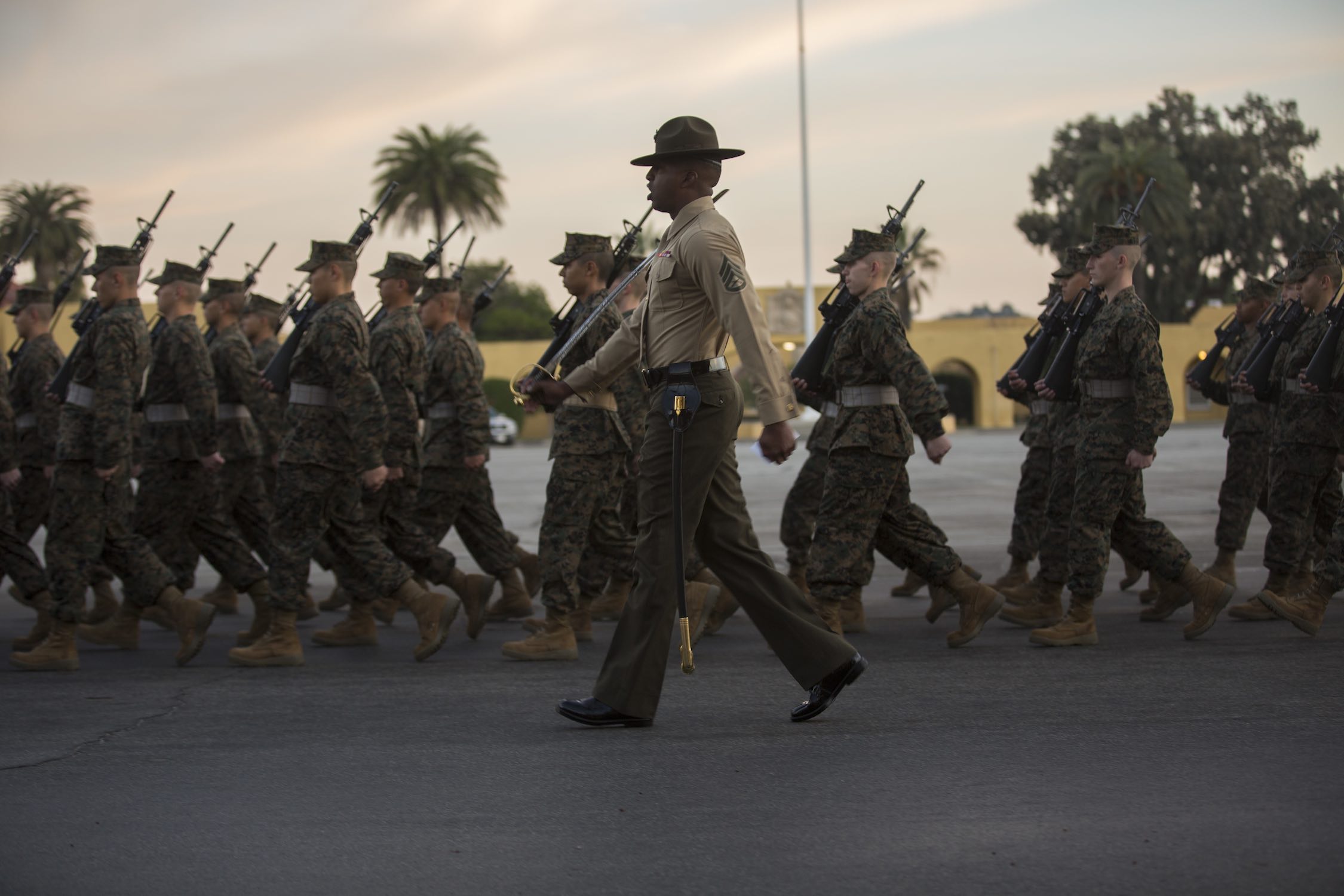 US Marine Corps recruits