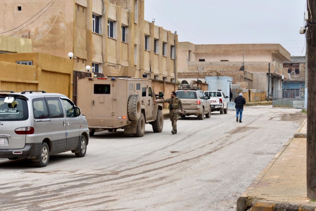 US forces in Ain Issa, northern Syria