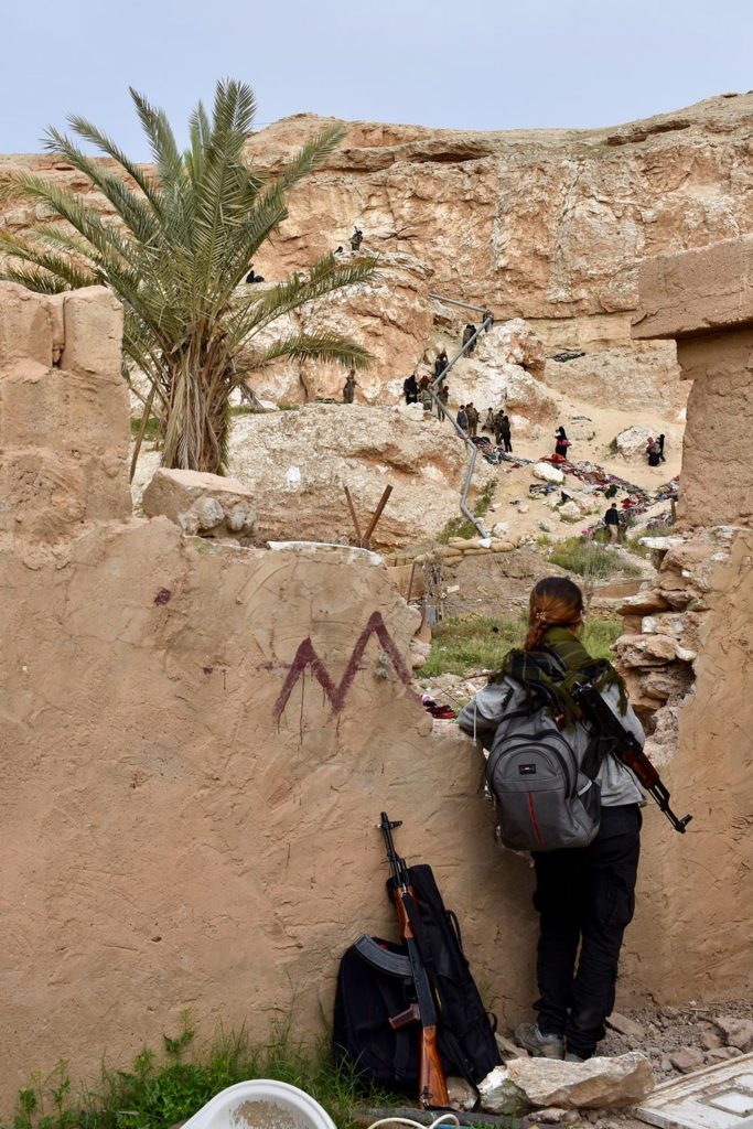 People surrender to the SDF in ISIS-held Baghuz, Syria
