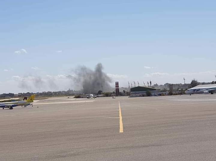 Airstrike on the Mitiga International Airport in Tripoli, Libya