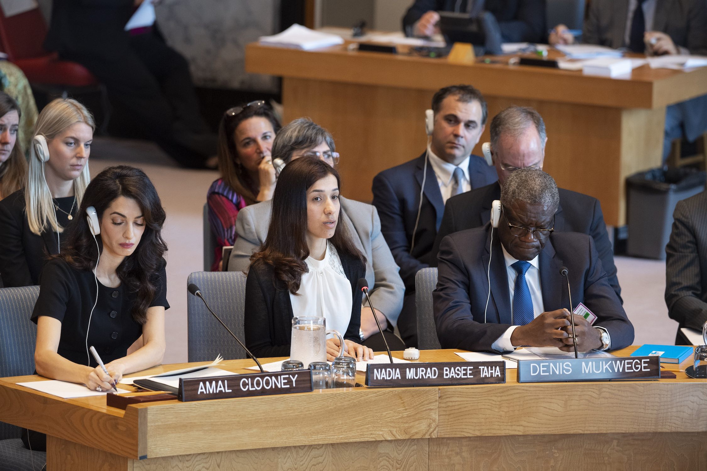 Amal Clooney, Nadia Murad Basee Taha and Denis Mukwege
