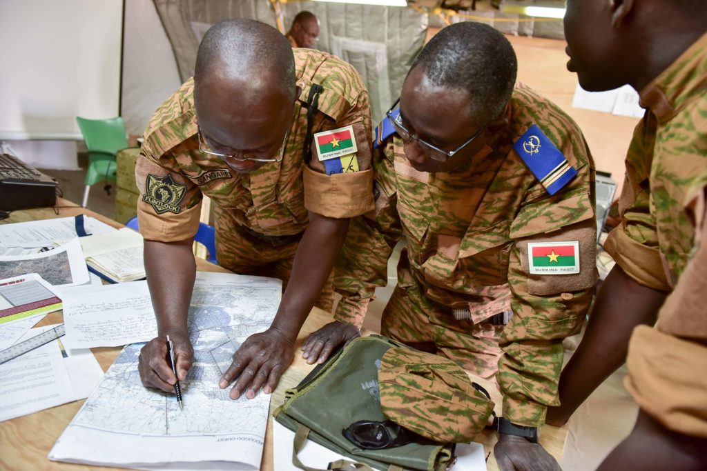 Burkina Faso army leaders conduct operational planning