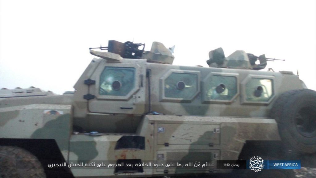 Nigerian CS/VP3 vehicle captured by ISWAP