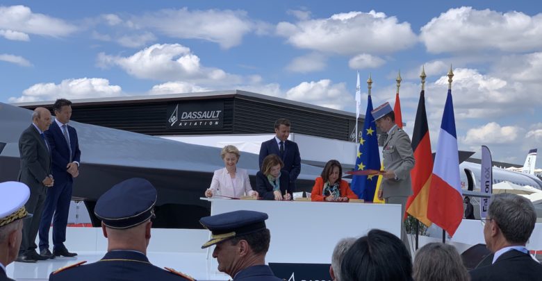French minister for the armed forces Florence Parly, German Minister of Defence Ursula Von der Leyen and Minister of Defence of Spain
