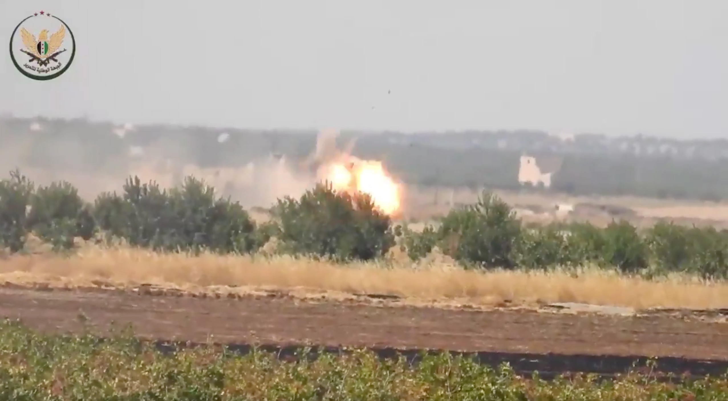 NLF Syria Tank strike