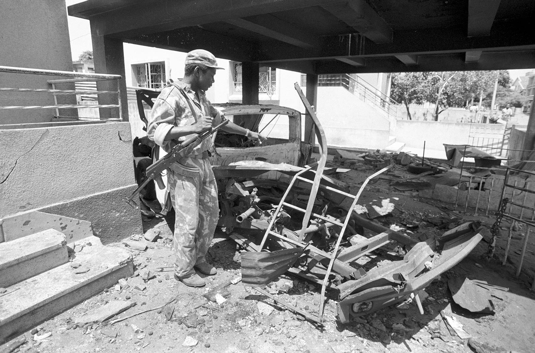 Aftermath of RENAMO attack