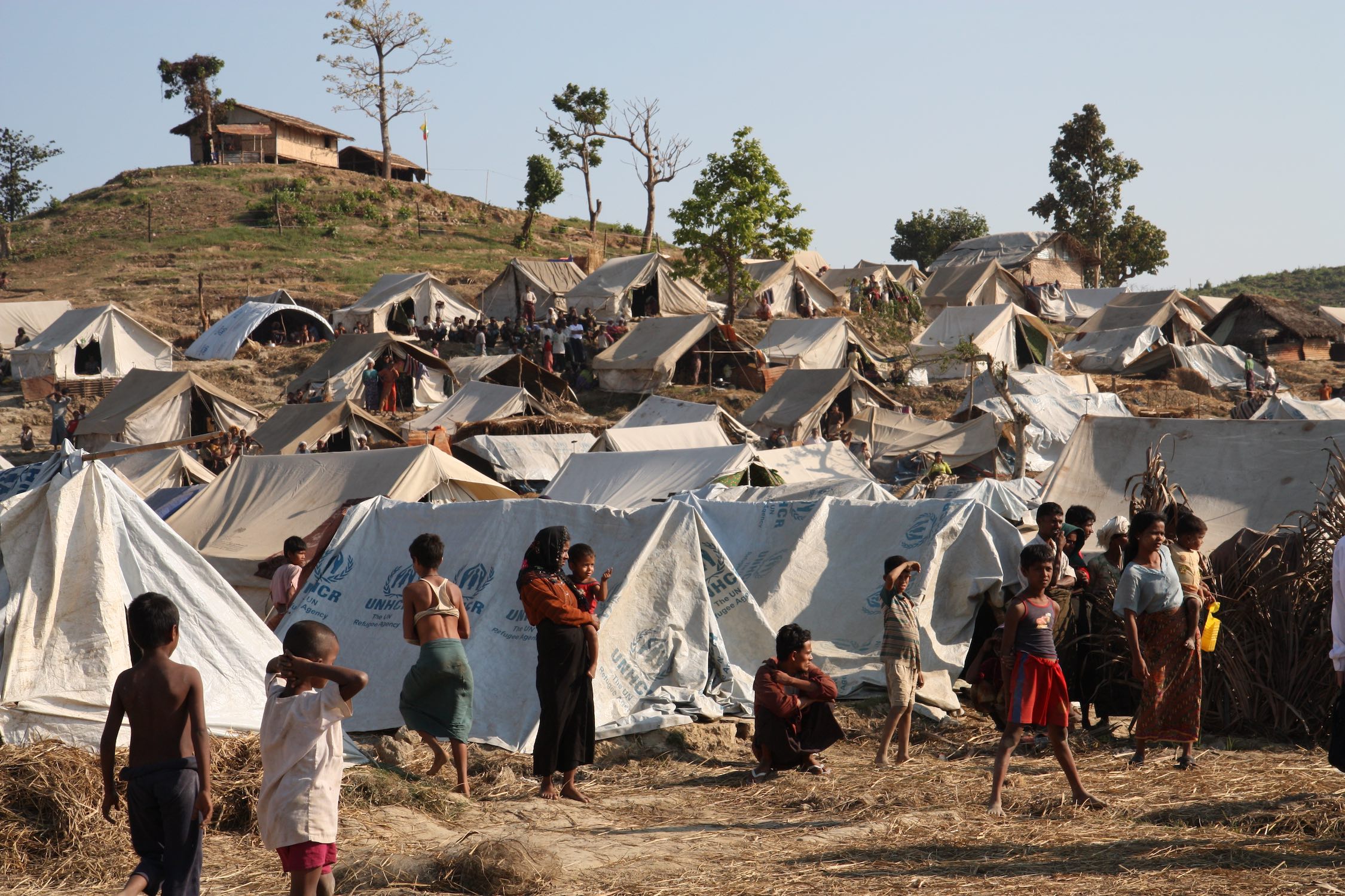 Displaced Rohingya in Myanmar