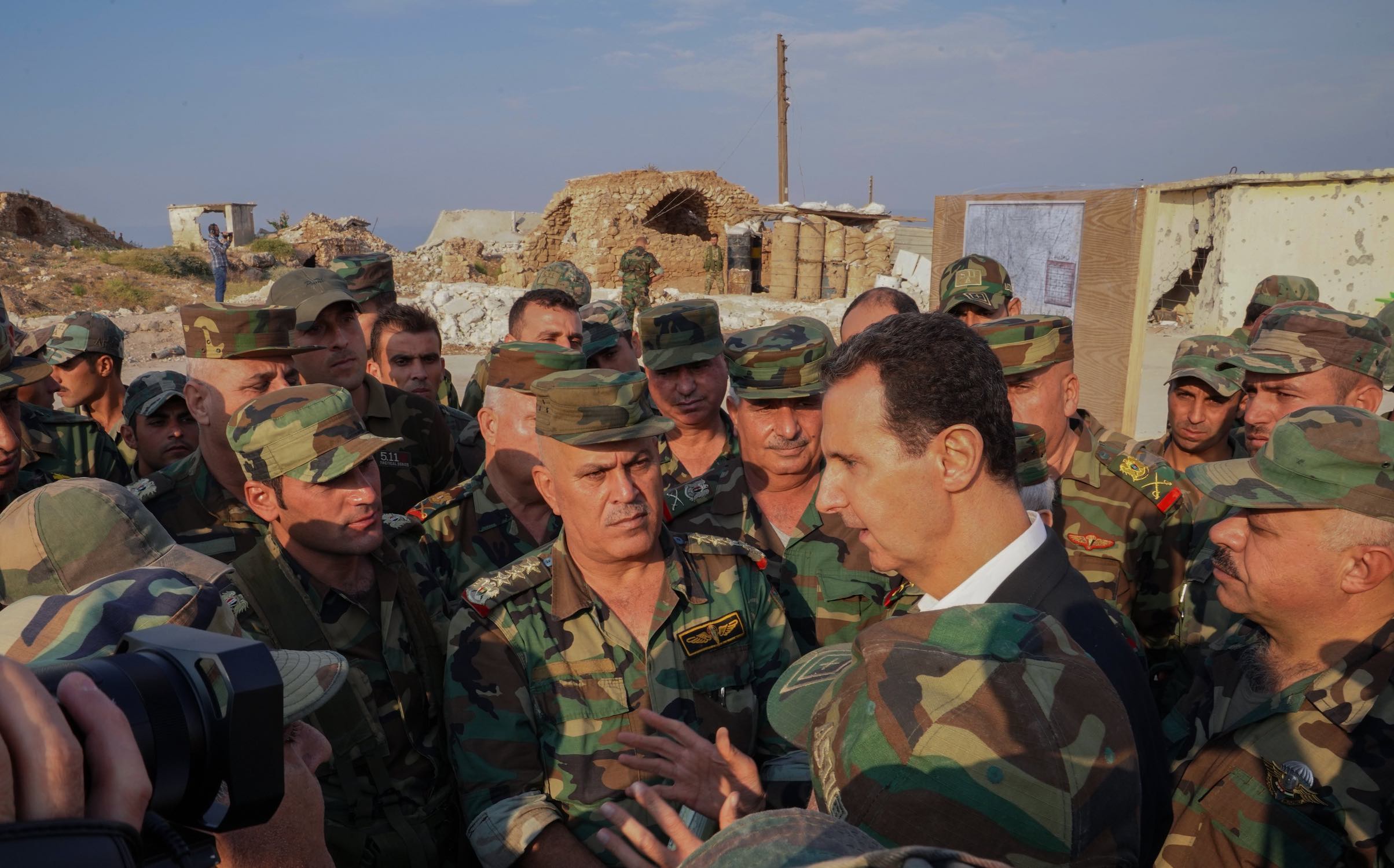Syrian President Bashar al-Assad in Idlib