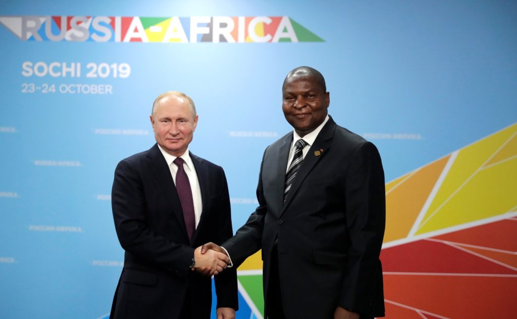 Touadera meets Putin