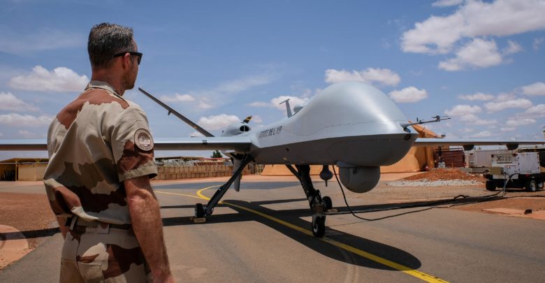 French MQ-9 Reaper drone in Niger