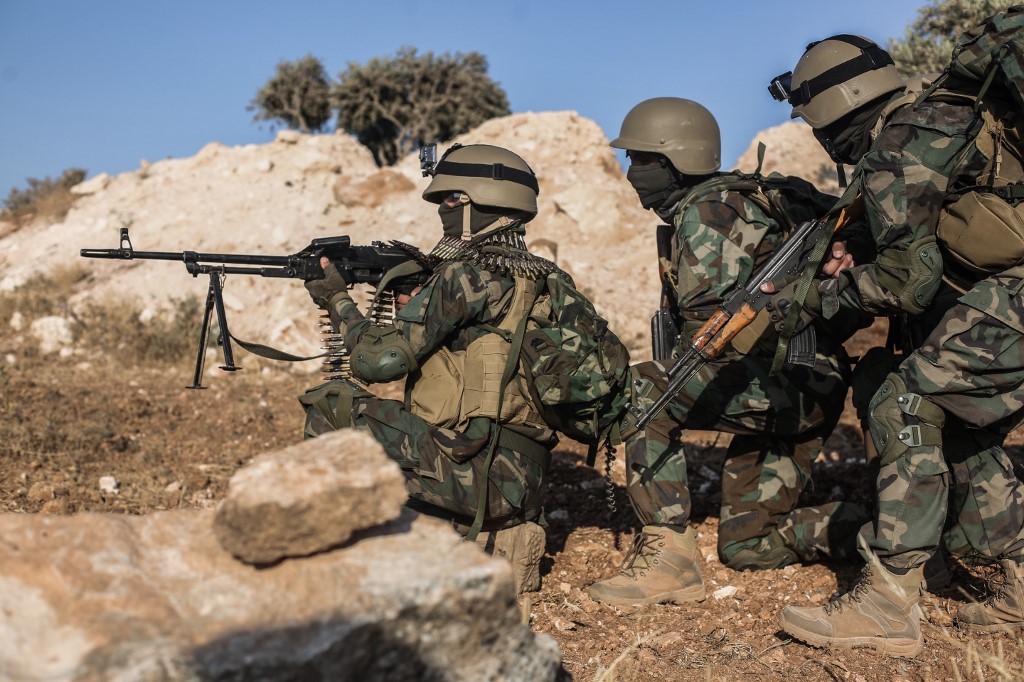 Jaysh al-Izza training Idlib