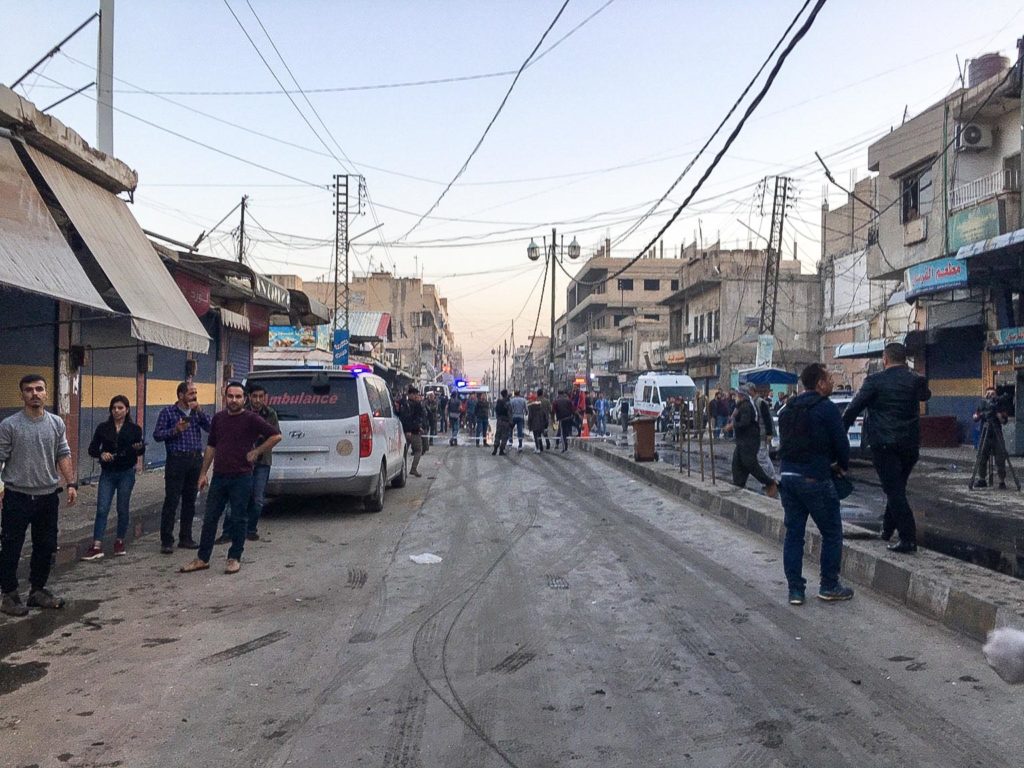Explosions in Qamishli