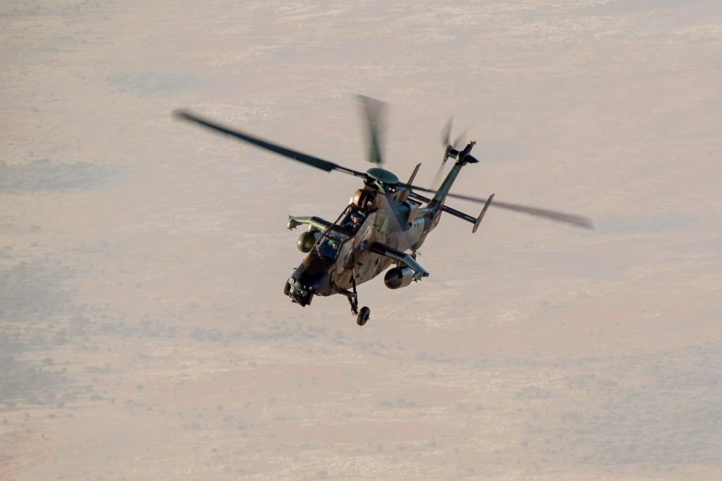 French Tigre helicopter in the Sahel