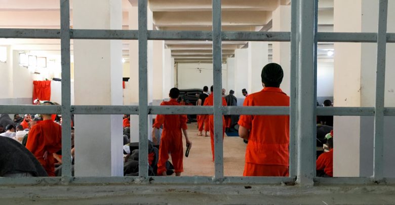 ISIS prisoners in Hasakah, Syria