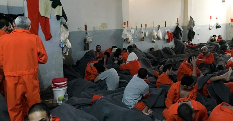ISIS prisoners in Hasakah, Syria