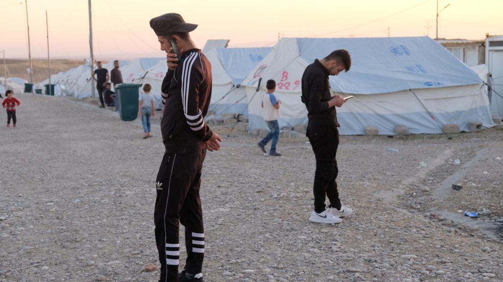 Syrian Kurdish refugees fled military service