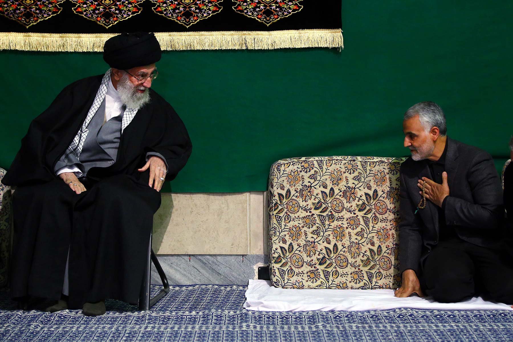 Iran's Ayatollah Khamenei and Qasem Soleimani