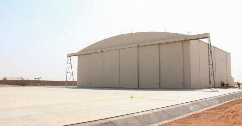 Niger Air Force C-130 hanger in Agadez