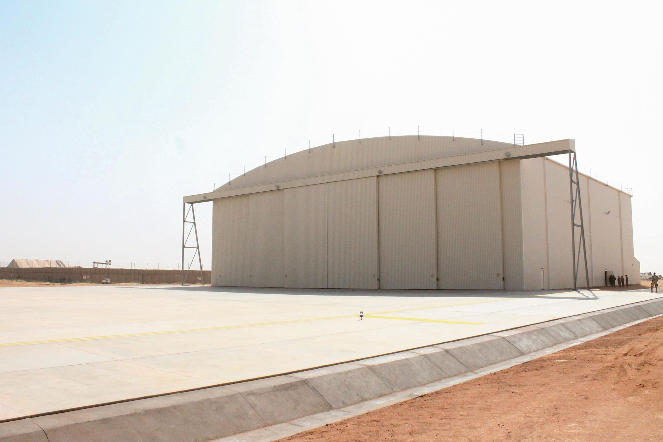 Niger Air Force C-130 hanger in Agadez