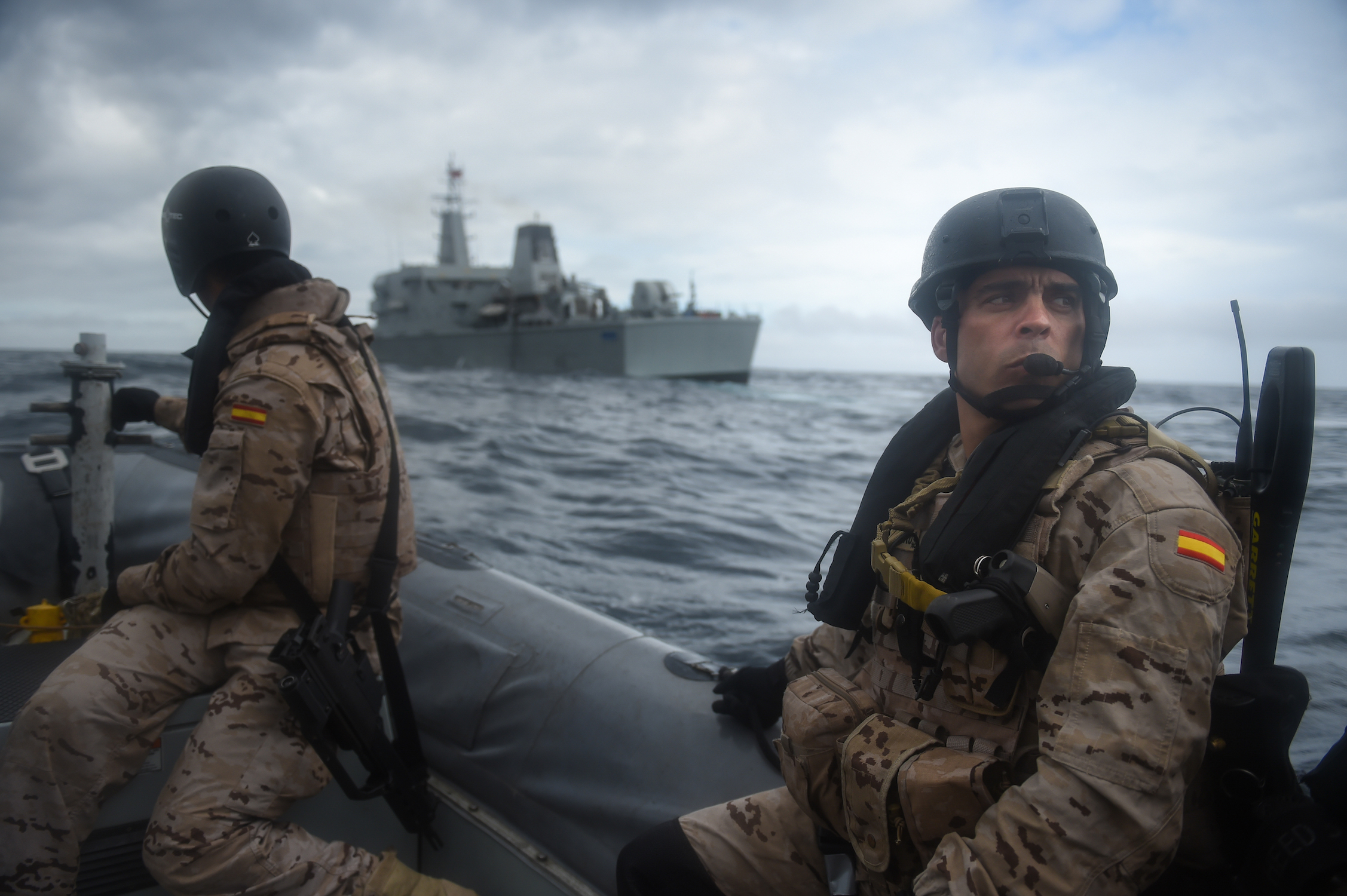 Spanish VBSS Approaches Moroccan Ship, Phoenix Express 2019