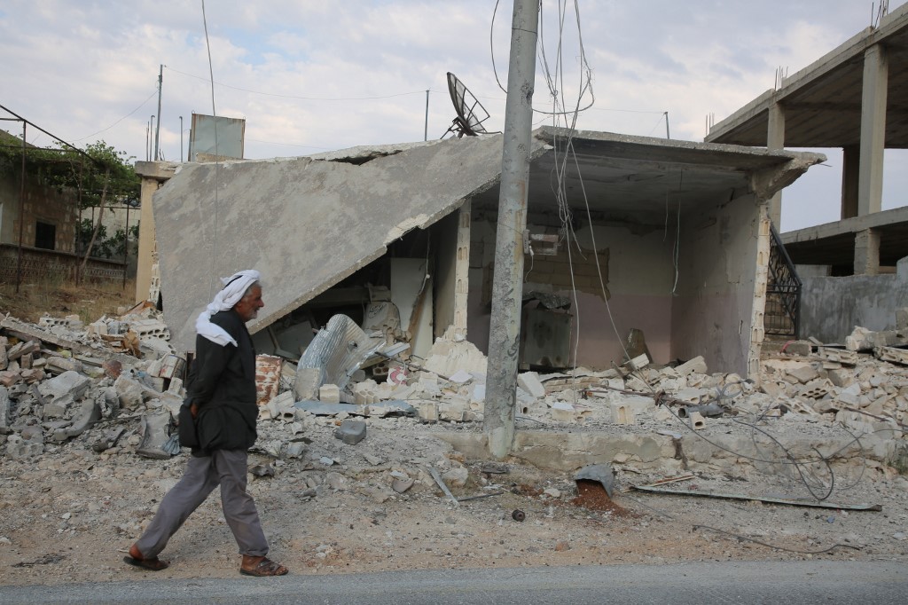 A destroyed home in Idlib, Syria.
