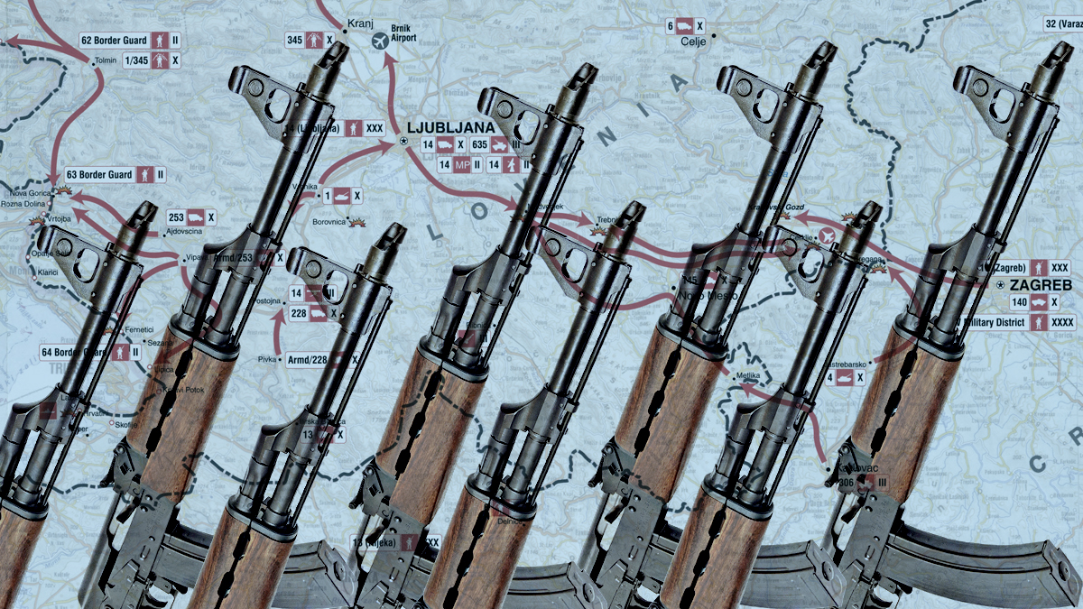 Lind up Zastava M70 assault rifle made in former Yugoslavia