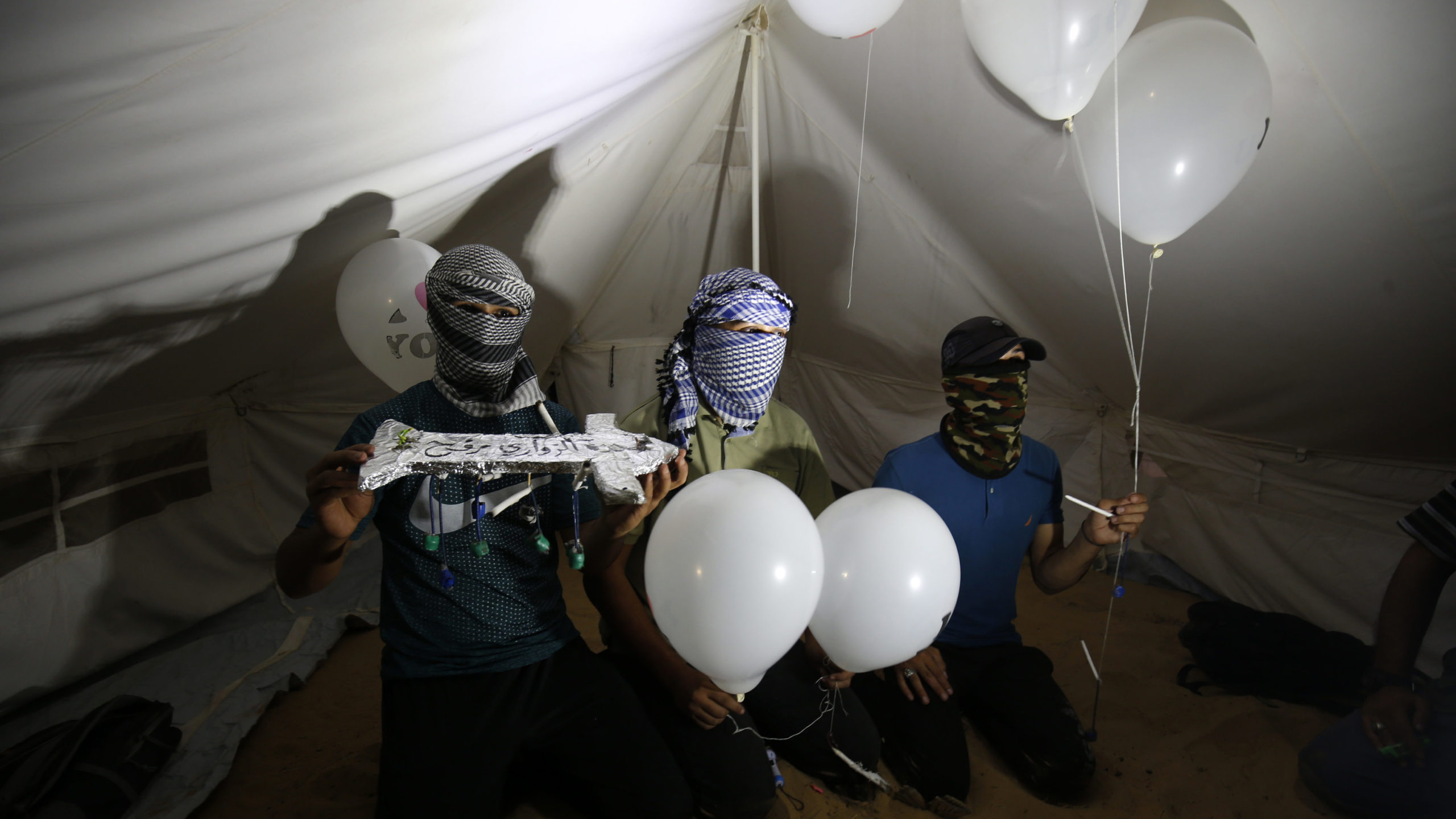 asked Palestinians calling themselves the 