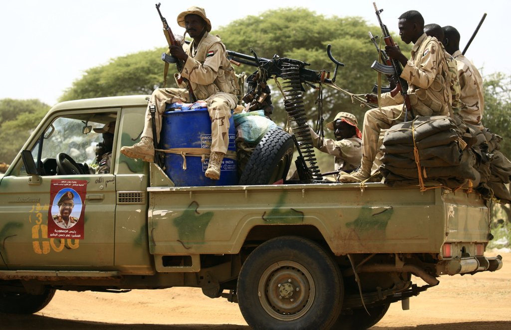 Sudanese members of the Rapid Support Forces.