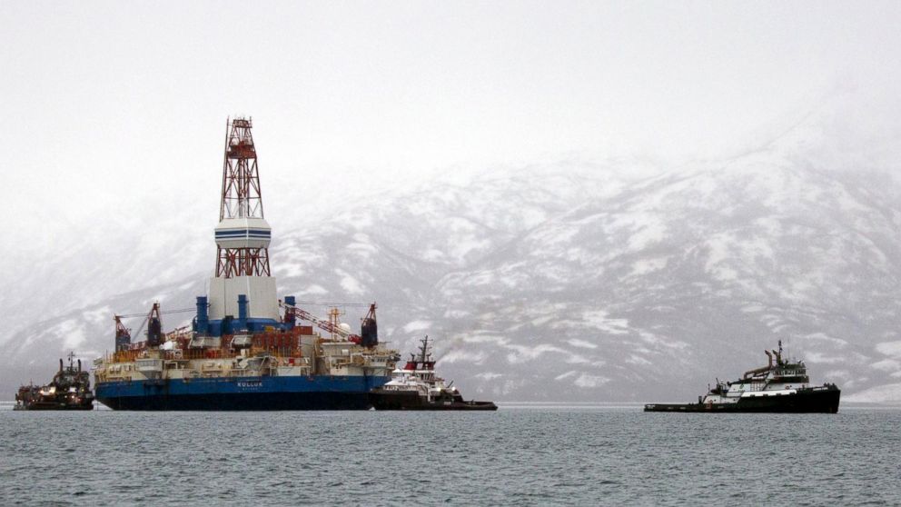 Shell's Kulluk drill barge which ran aground in 2012