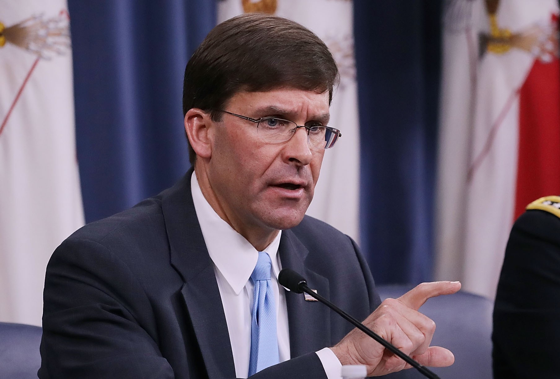 The US Defense Secretary, Mark Esper.