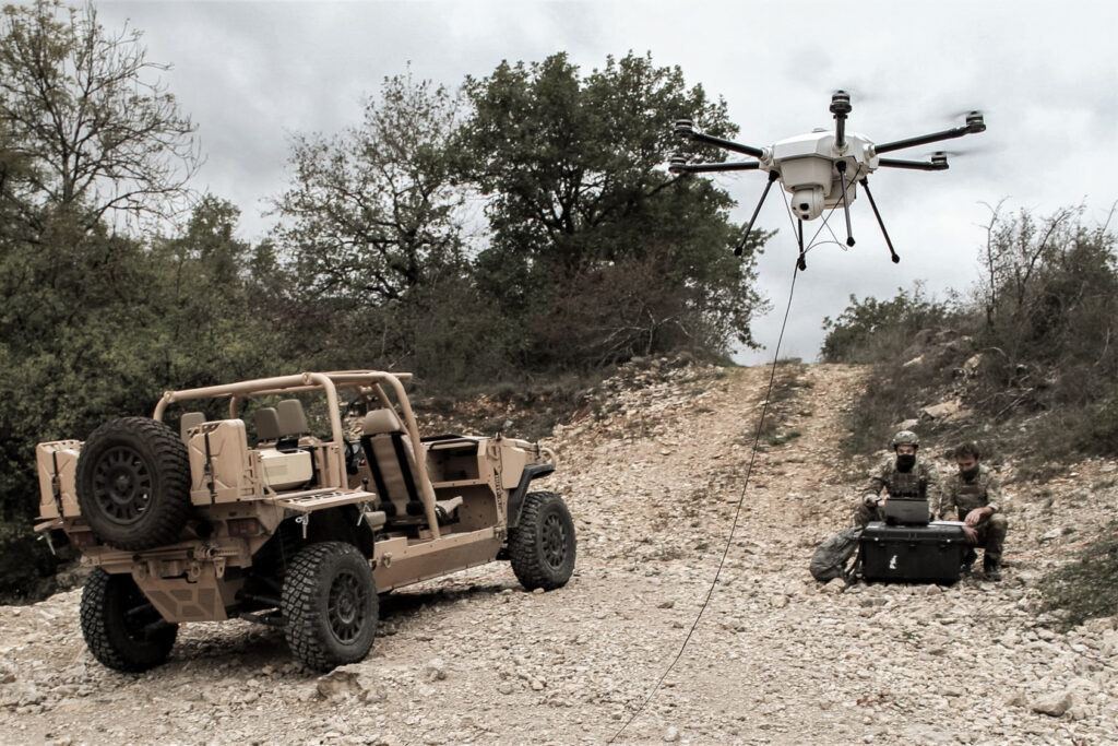 Demonstrating the Orion 2 tethered hexacopter drone