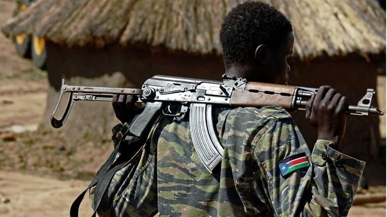 South Sudanese soldier.