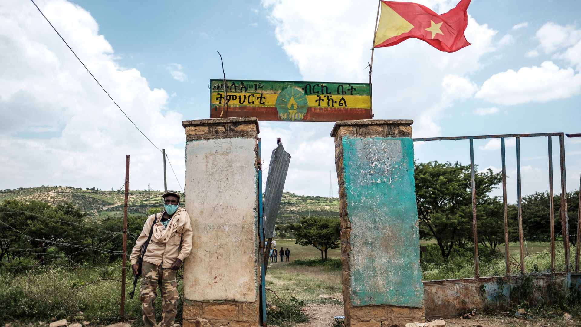 Standing guard during the Tigray regional elections, which the national government declared illegal