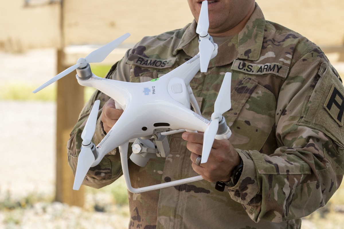 Soldiers from 5th Armored Brigade, First Army Division West, developed a course of instruction to counter the threat of commercial, off-the-shelf unmanned aerial surveillance vehicles at McGregor Range Complex, N.M., June 28, 2019
