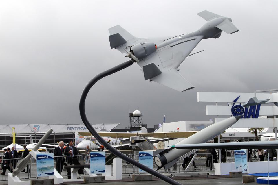 Israeli Harop drone on display at the 2011 Paris Air Show